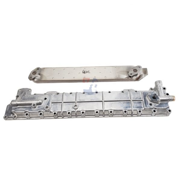 JUYULONG High Quality Excavator Accessories 6BD1 Oil Cooler Core for Isuzu diesel Excavator Tractor Truck Engine Parts