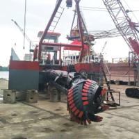 Cutter Blades Suction Dredger With Diesel Engine Or Electric Motor Pump Power