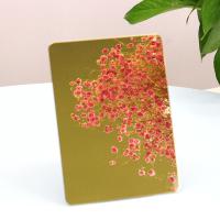 Aisi 201 feuille Rose Gold Color d'acier inoxydable de miroir de l'or 304 410 430 4X8