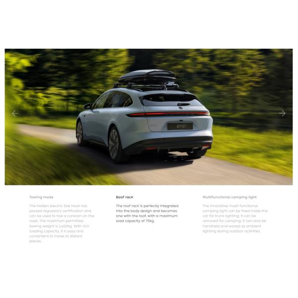 NIO ET5T personalizado 5 asientos vagón coche eléctrico puro más largo alcance de conducción 610km aceleración 4s/100KM tracción a todas las ruedas inteligente L2