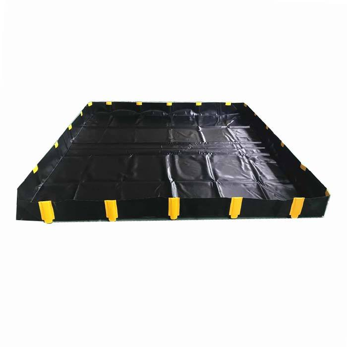 Quick Snap Anti-Mildew PVC Waterproof Foam Wall Spill Containment Berm Oil Tank