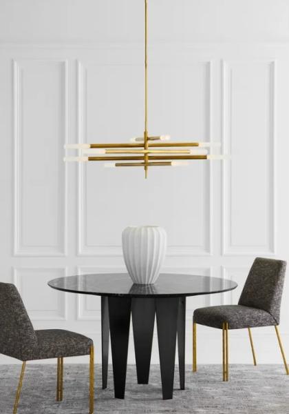 Vsual Comfort Rousseau Grande Ten Light Articulating Chandelier KW 5587