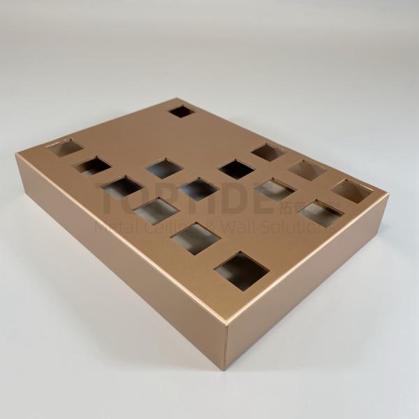 Commercial Building 0.8mm Thick Metal Panel Facade Aluminum Facade Cladding