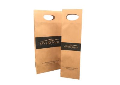 Sustainable Natural Custom Printed Wine Boxes With Window Die Cut Handle
