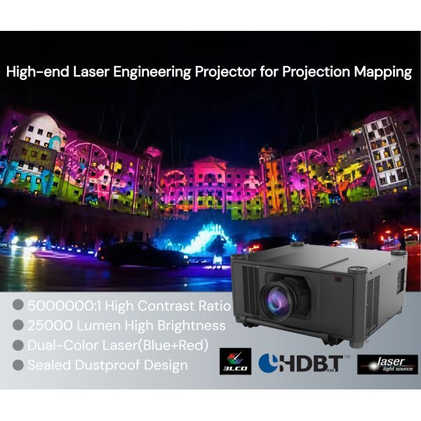 Motorized Lens Shift / 25000 Lumens WUXGA Laser Projector for Rental