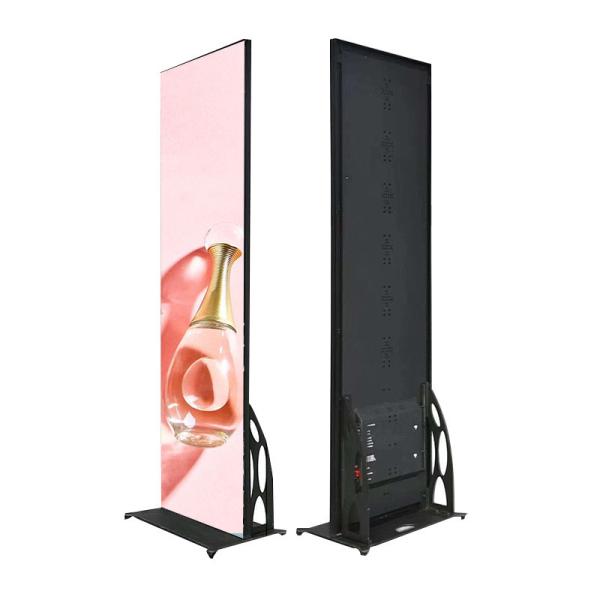 Display de cartaz LED de alto brilho P2.5 Full Colour Stand de publicidade 1/16 Cartão de parede de varredura