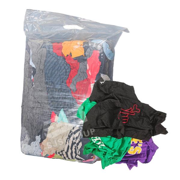 100% Recycling Cut Second Hand Clothes Rags Mixed Wiping Cloth 100% Cotton Rags for Industrial