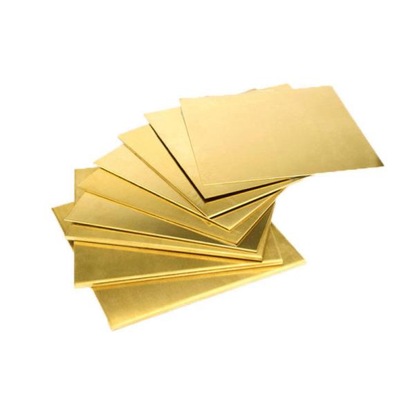 Gold Color Copper Brass Metals Sheet H65 H62 H90 H80 With BA 2B NO.1 Surface