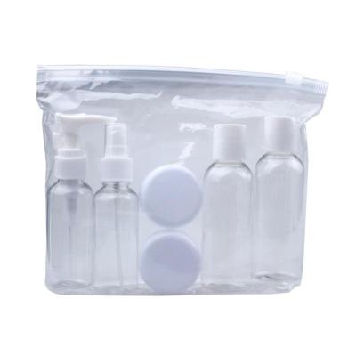 Cosmetic Transparent pump Travel Bottle Set 6 Pcs Portable Points Bottling