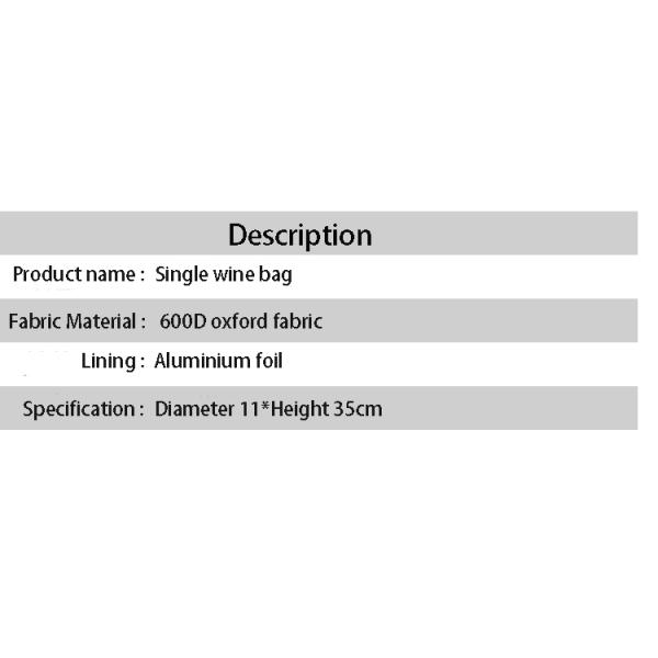 Most popular round ice insulated cooler bag single wine bottle bags