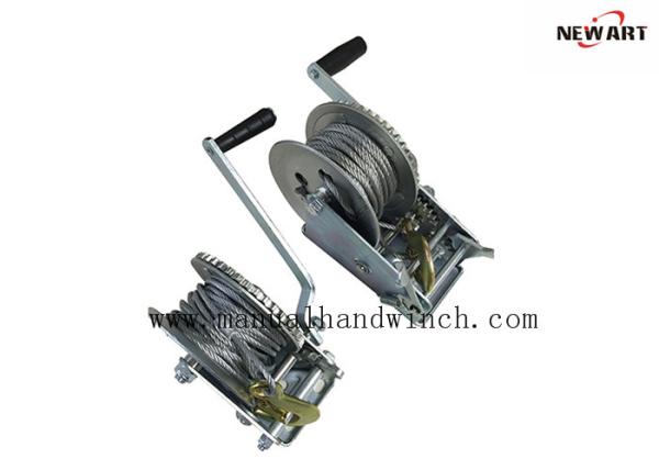 10m Cable Manual Hand Winch 1000lbs A3 Steel Zinc Plated Mini Marine Trailer Winch
