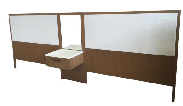 Solid wood frame with upholstery king/queen size wooden headbaord for 5-star hotel bedroom furniture