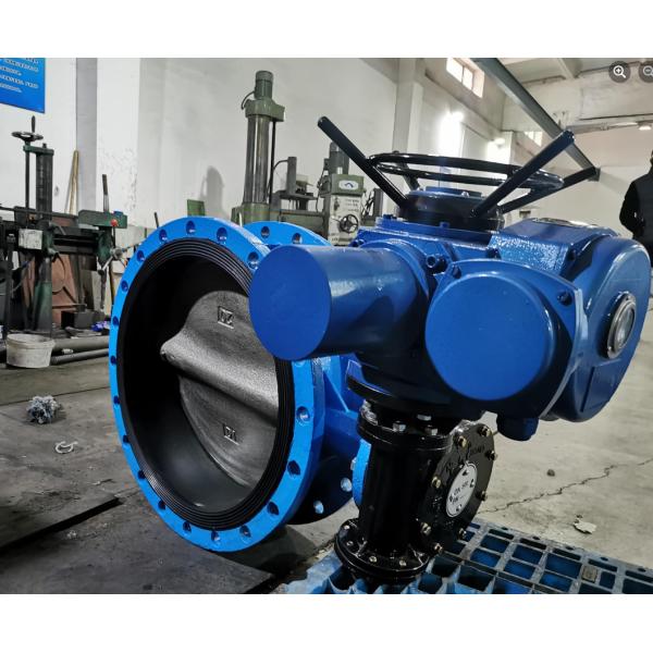 Válvulas de borboleta excêntricas duplas de temperatura média com ligações de flanges