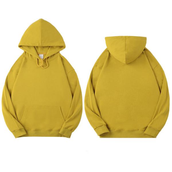 Winter 100% Cotton Polyester Sweatshirt Hoodie Solid Pattern
