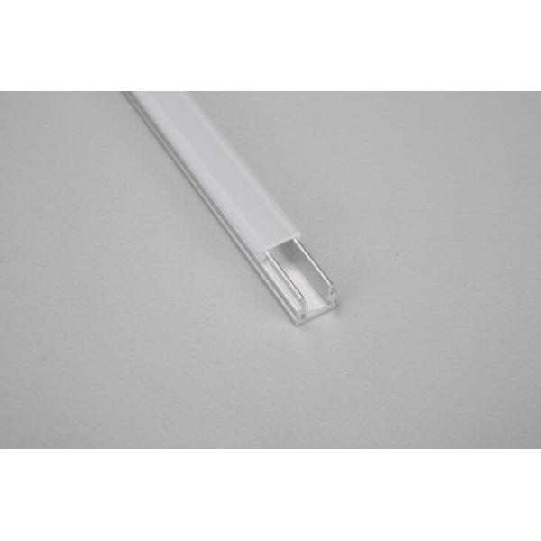 1m 2m 3m LED Aluminum Profile Extrusion For LED Strips Lights , Eco Friendly