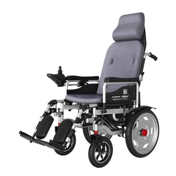 130kg Load Medical Care Equipment Folding Electric Horizontal Wheelchair