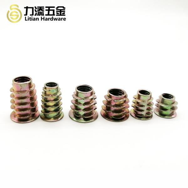 Zinc Alloy Metal Thread Inserts For Wood Lock Nut M3 M4 M5 M6 M8