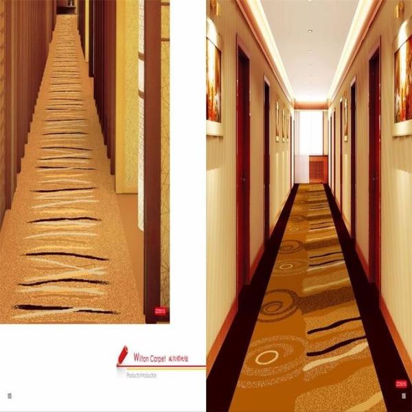 Multi Coloured Striped Carpet For 5 Star Hotel Corridor Royal Classical Design