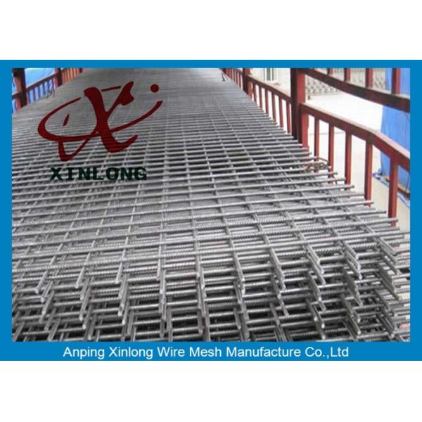 Various Aperture Reinforcing Welded Wire Mesh For Concrete Slabs Square Hole Shape 