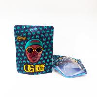 Saco de embalagem de ervas daninhas Ziplock Saco de apoio com carimbo de ouro e impressão UV