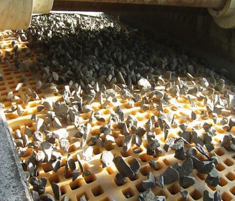 Round Aperture Customized Hole Type Polyurethane Screen Mat with Embedded Steel Frame for Mining