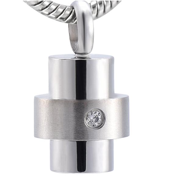 Cremation Cross Necklace for Ashes Stainless Steel Locket Keepsake Memorial Urns Gift