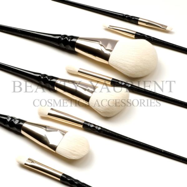 Cheek  Full Face Makeup Brush Set 8pcs Fish Scale Shaped Aluminum Ferrule