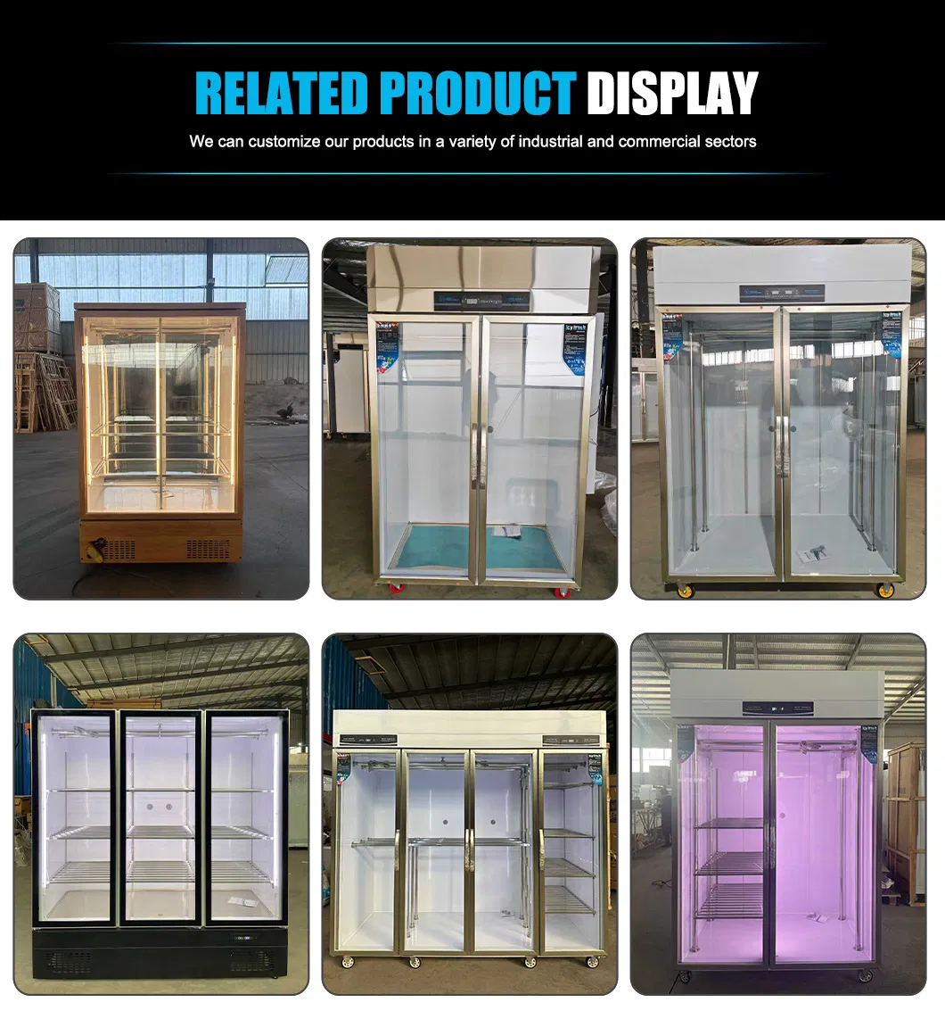 Glass Door Meat Hanging Fridge 3300L Commercial Meat Refrigerator Auto Defrost