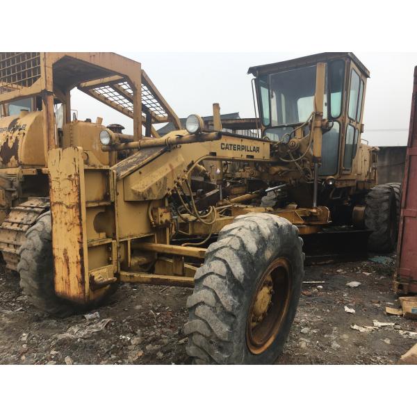 Good Condition Double Drum Roller CAT 12G Used Land Flat Machine Grader from Japan