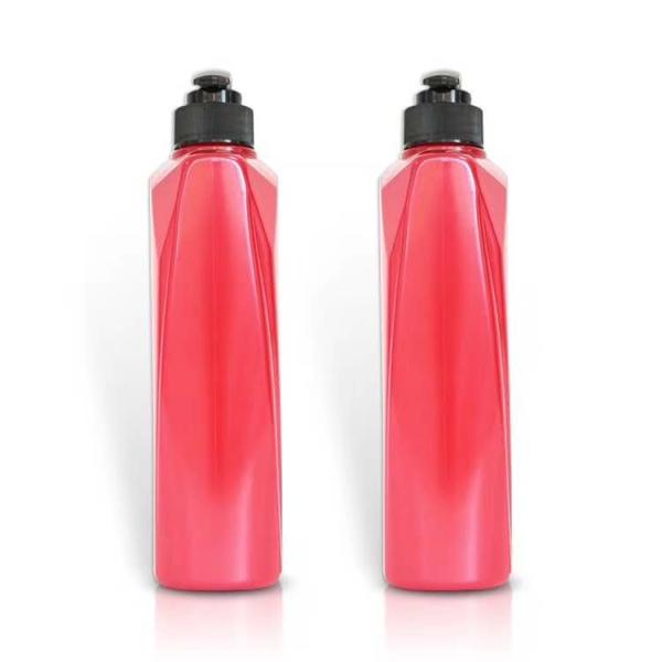Customized Hair Care Bottles / Pink Lotion Bottle With Black PP Pump