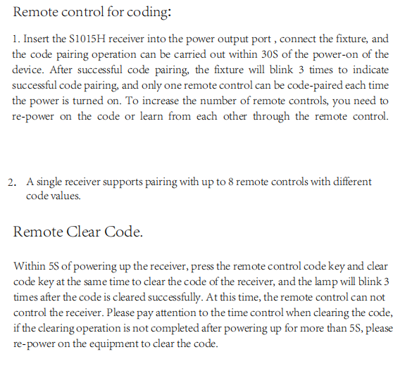 Plastic LED Wireless Controller 2.4GHz Sensitive Induction Easy Installation