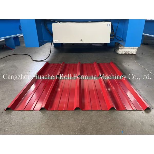 11 Stations 15m/min Speed 1200mm Width Metcopo Step Tile Roof Sheet Roll Forming Machine Roll Forming Equipment