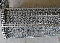 Aisi 304 Spiral Chain Link Conveyor Belt For Dry Nuts Roasting Machine