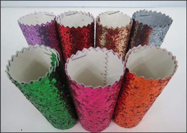 Diamond Decoration Wallpaper Chunky Glitter Fabric Wear Resisting