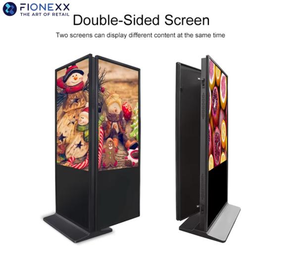 Soporte de suelo LCD con solución AD/Windows/Android para reproductor de video publicitario comercial para señalización digital y visualización en interiores