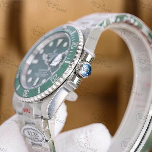 Super Clone Rolex Submariner Watch 116610LV Green Plate 40MM 3135 Movement