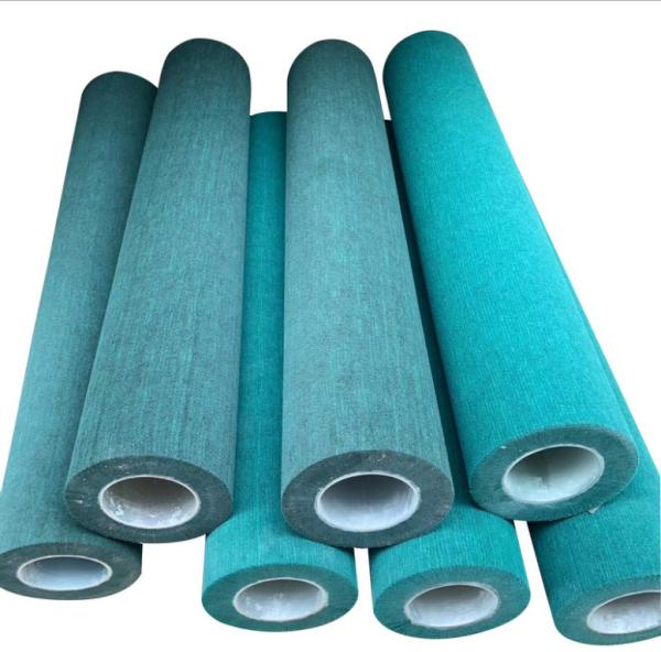 Camada de limpeza de limpeza de tiragem de moedura e de lustro do rolo não tecido da escova do fio de pano da escova do rolo do óxido
