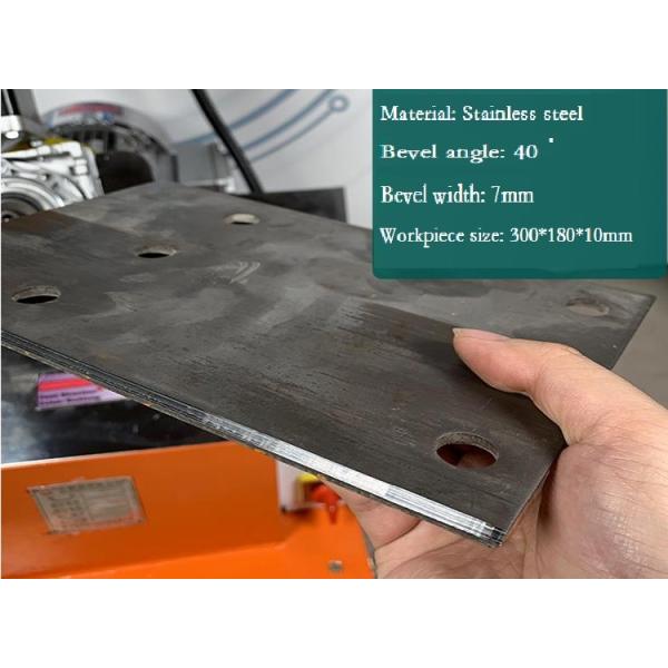 1400r/Min CNC SS Plate Edge Milling Machine Cold Working