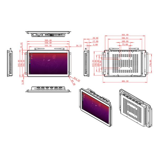 15.6-Inch Linux Vision System for Digital Signage, Security Surveillance, Industrial Interfaces, and Public Service Stations
