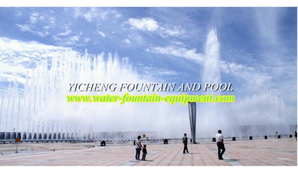 Rectangular Floating Music Fountain , Musical Water Fountain  Dancing Water Fountain