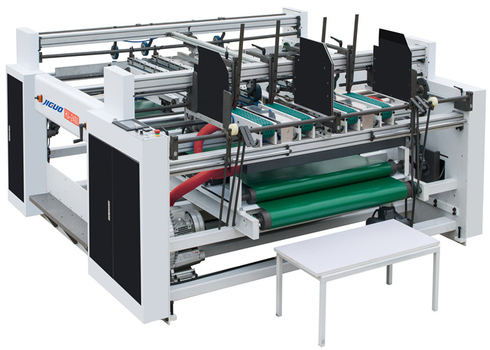 Коробка двойной машины Gluer папки станции полуавтоматная рифленая клея машину