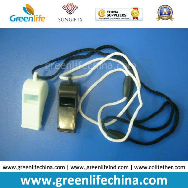 Fahsion Plastic OK Whistle with Cord Cheapest China Factory Direct Price Orange Yellow Colors