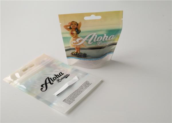 THC Resealable Herbal Incense Packaging , Plastic Zipper Bags For Pill Packaging