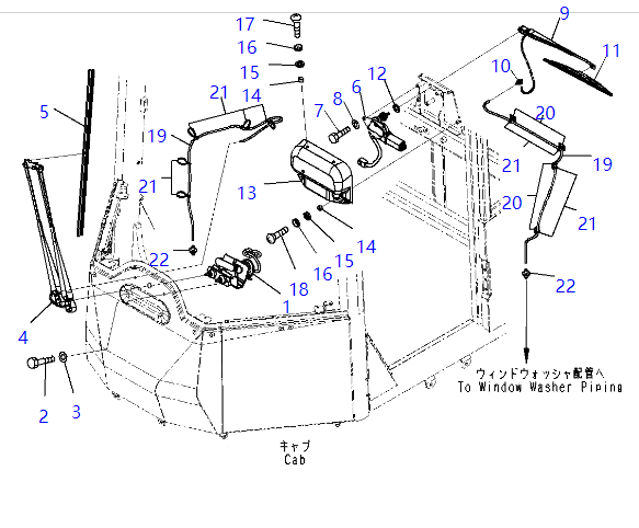 423-926-4781 4239264781 Сборка ручной рамы для стиральной машины KOMATSU Запчасти экскаватора для WA380-6