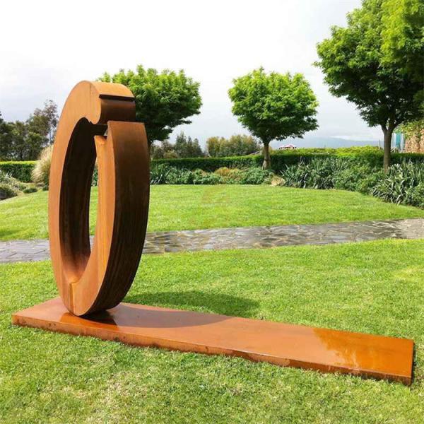 Jardim de aço Rusty Metal Art Statue da escultura de Corten do sumário exterior