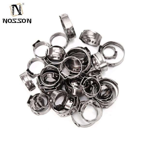 JIS Standard Instock Pipe Clamps Type Stainless Steel Collar Mini Release Single Ear Tube Clamp for PVC Hose Small Size