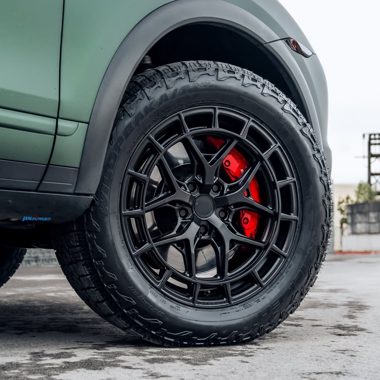 Off-roadSedan Aluminum Alloy Wheel Hub 15 16 17 18 19 Inches Forged Gloss Black Rim for Cayenne JeepLand Cruiser