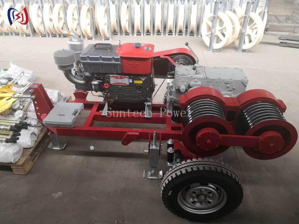 6.3-9KW Double Drum Winch for Power Line Construction JJCS-50J
