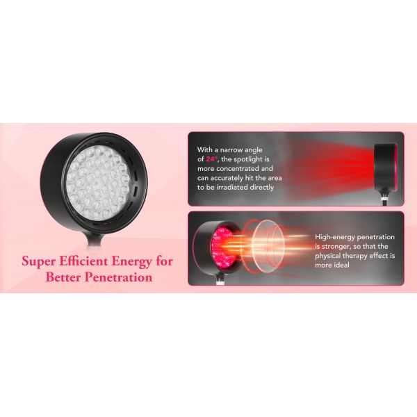 Adjustable Height Red Light Therapy Light Remote Control Infrared Therapy Lights