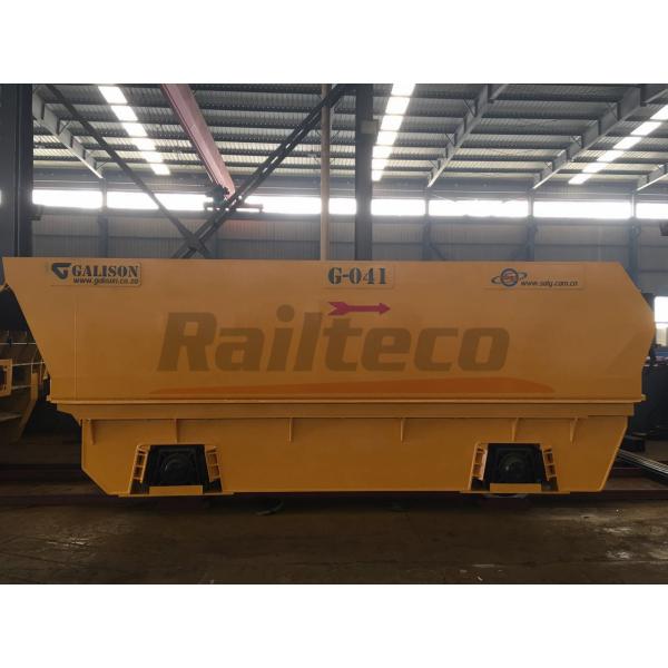 Yellow Rail Cargo Wagon , 20m³ Mining Rail Car For Carrying Mine Ore